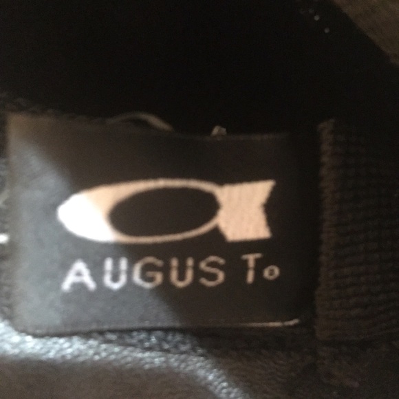 August Black Cloche Hat w/Faux Leather Trim NWT - Picture 6 of 7